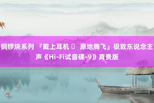 铜锣烧系列 『戴上耳机 ♪ 原地腾飞』极致东说念主声《Hi-Fi试音碟-9》真贵版