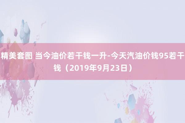 精美套图 当今油价若干钱一升-今天汽油价钱95若干钱（2019年9月23日）