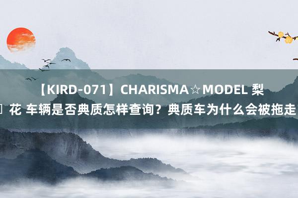 【KIRD-071】CHARISMA☆MODEL 梨々花 车辆是否典质怎样查询？典质车为什么会被拖走？