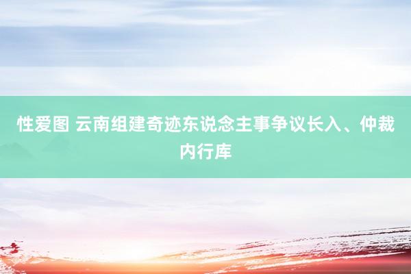 性爱图 云南组建奇迹东说念主事争议长入、仲裁内行库